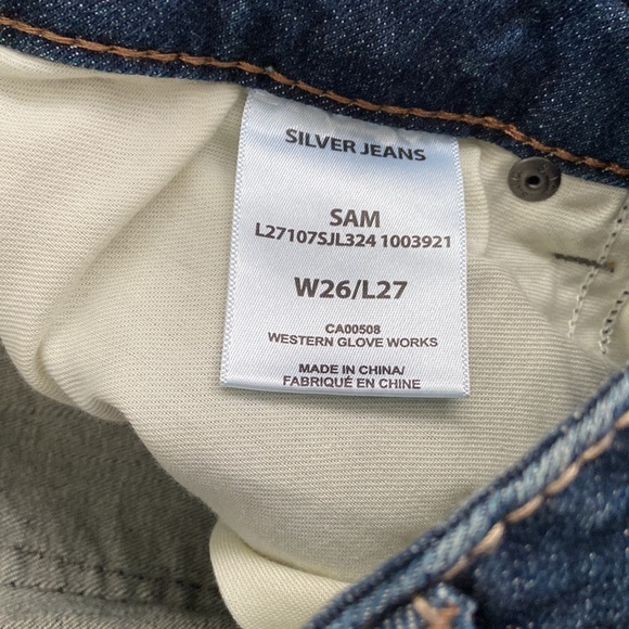 NWT | Silver Jeans Co.® SAM Distressed Boyfriend Jeans W26/L27 - Picture 8 of 9